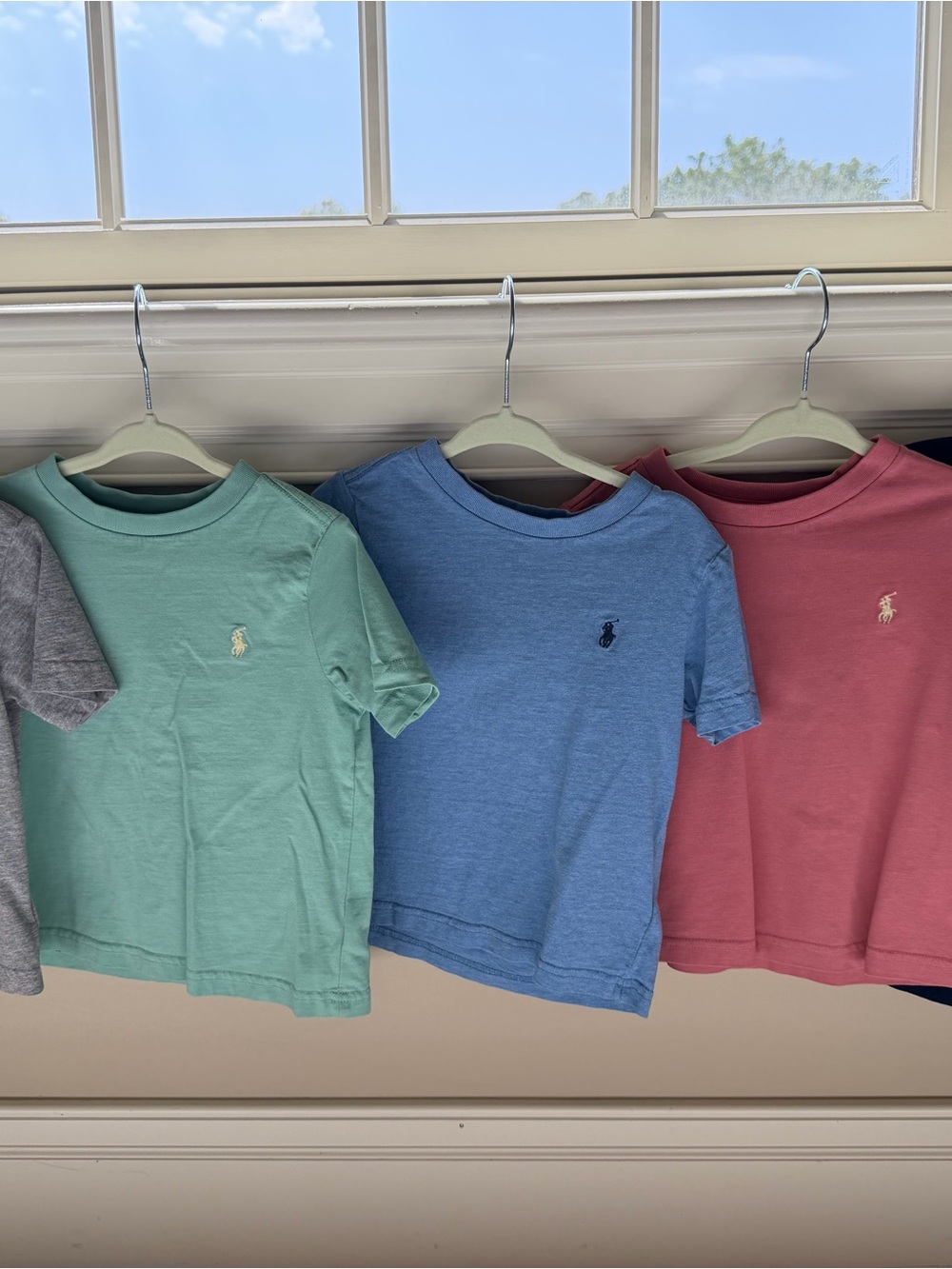 Polo by Ralph Lauren Kids Short-Sleeve Crew Tees - Mint Green, Blue, Rose